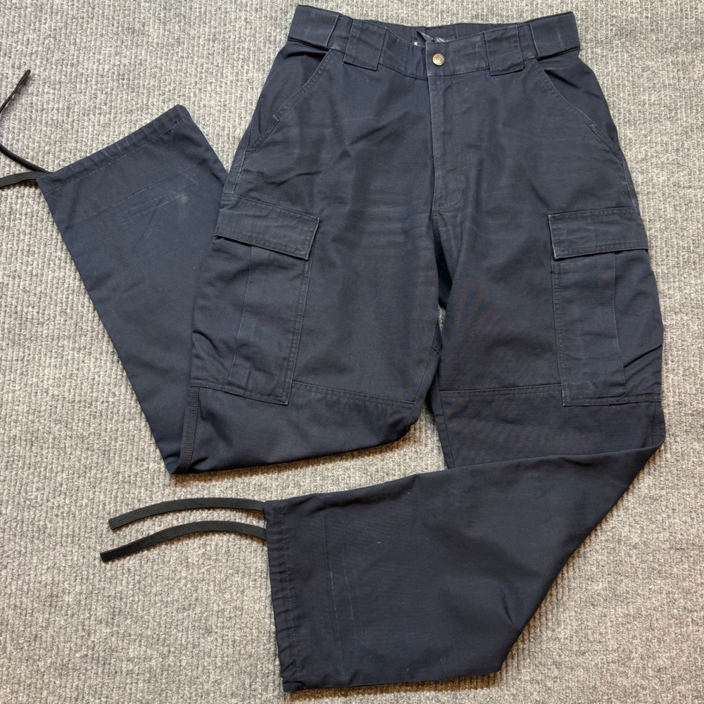 5.11 Tactical Ripstop Pants Mens 30x31 Navy Blue Cargo Utility Workwear Outdoor